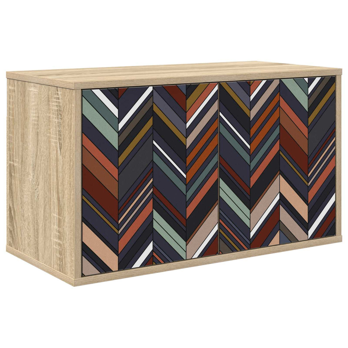 vidaXL Wand gemonteerd TV Kast RHENEN 69 x 33 x 40 cm Sonoma Eiken