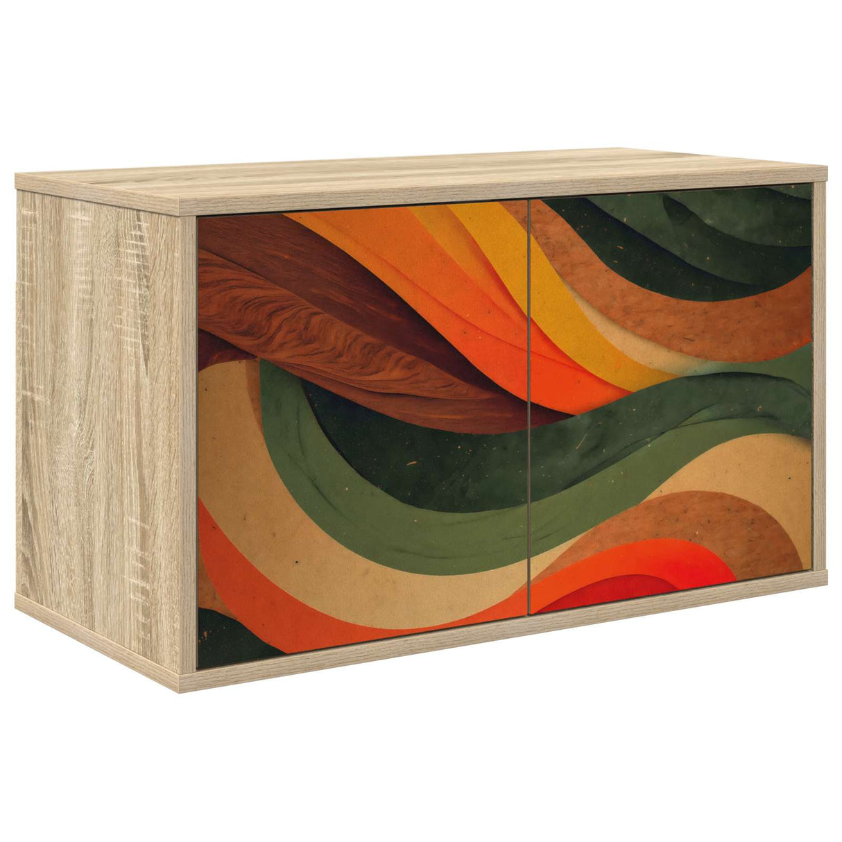 vidaXL Wand gemonteerd TV Kast RHENEN 69 x 33 x 40 cm Sonoma Eiken