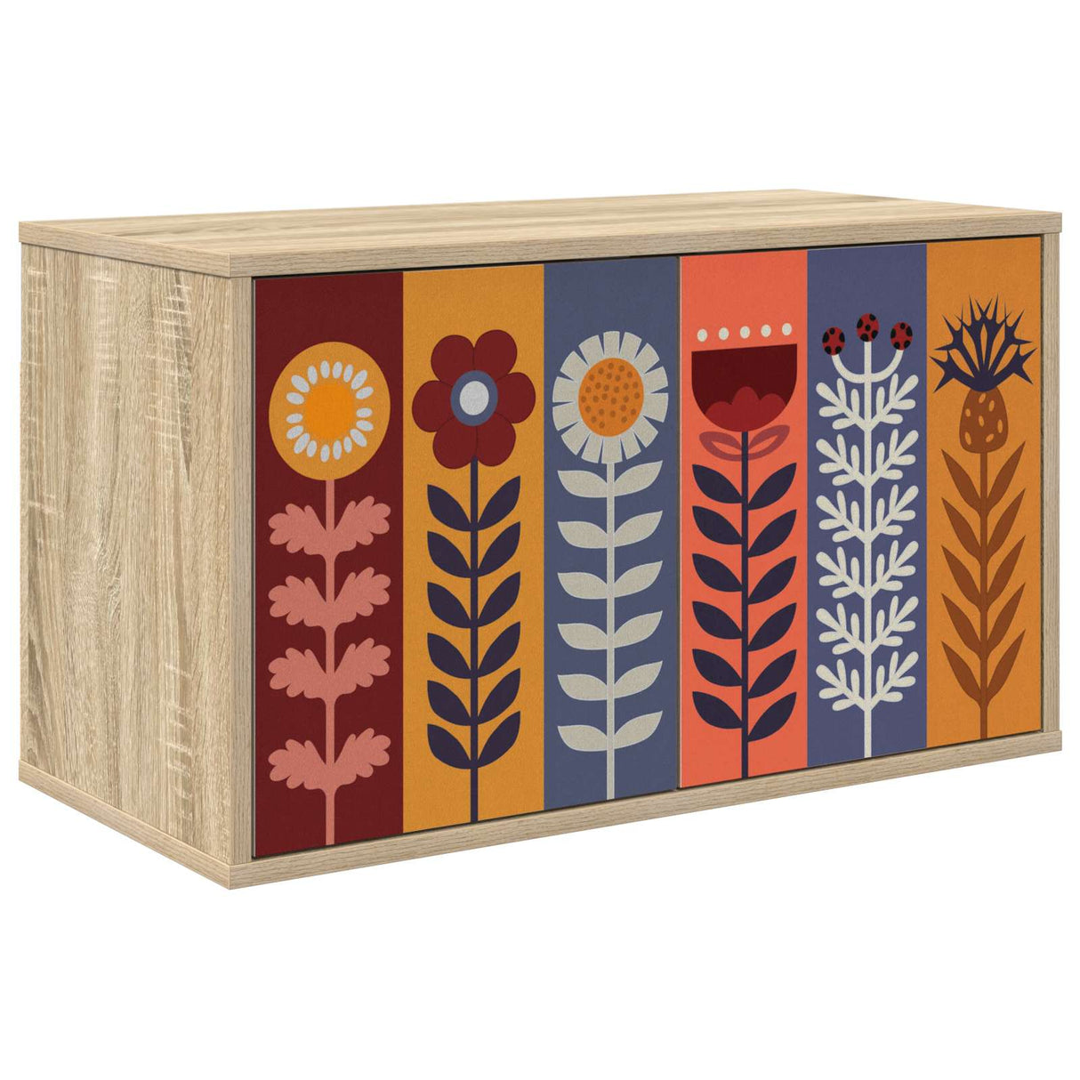 vidaXL Wand gemonteerd TV Kast RHENEN 69 x 33 x 40 cm Sonoma Eiken