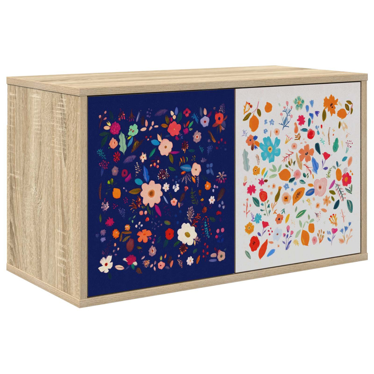 vidaXL Wand gemonteerd TV Kast RHENEN 69 x 33 x 40 cm Sonoma Eiken