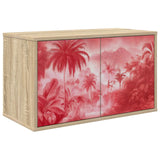 vidaXL Wand gemonteerd TV Kast RHENEN 69 x 33 x 40 cm Sonoma Eiken