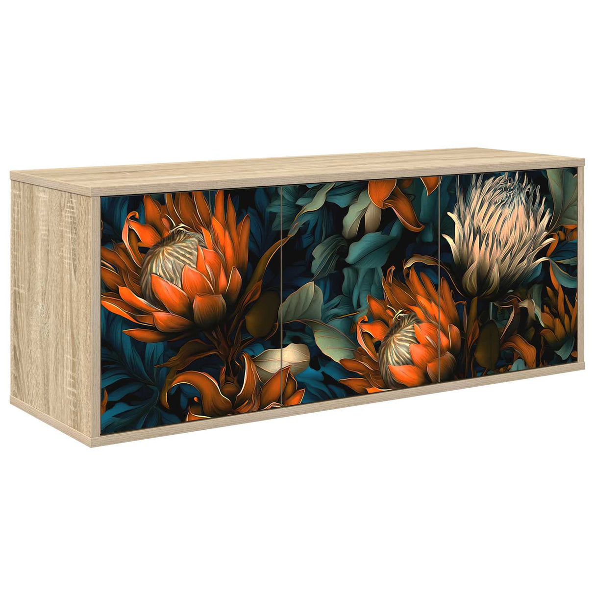 vidaXL Wand gemonteerd TV Kast RHENEN 102 x 33 x 40 cm Sonoma Eiken