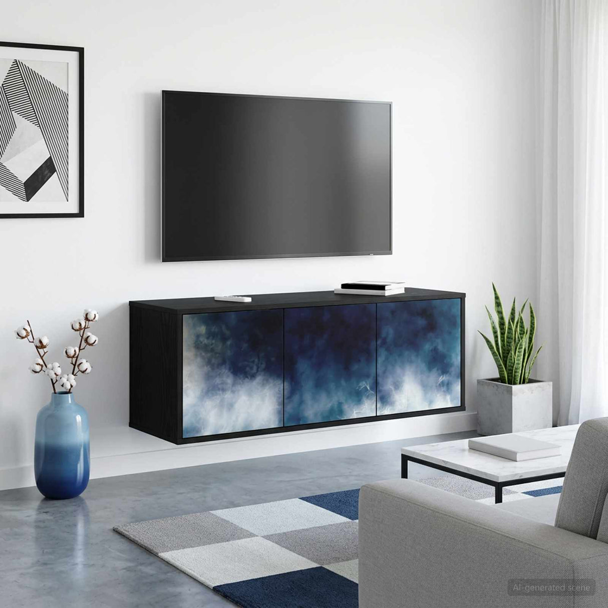vidaXL Wand gemonteerd TV Kast RHENEN 102 x 33 x 40 cm Sonoma Eiken