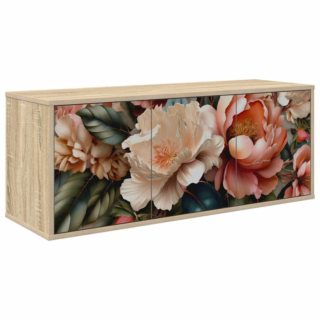 vidaXL Wand gemonteerd TV Kast RHENEN 102 x 33 x 40 cm Sonoma Eiken