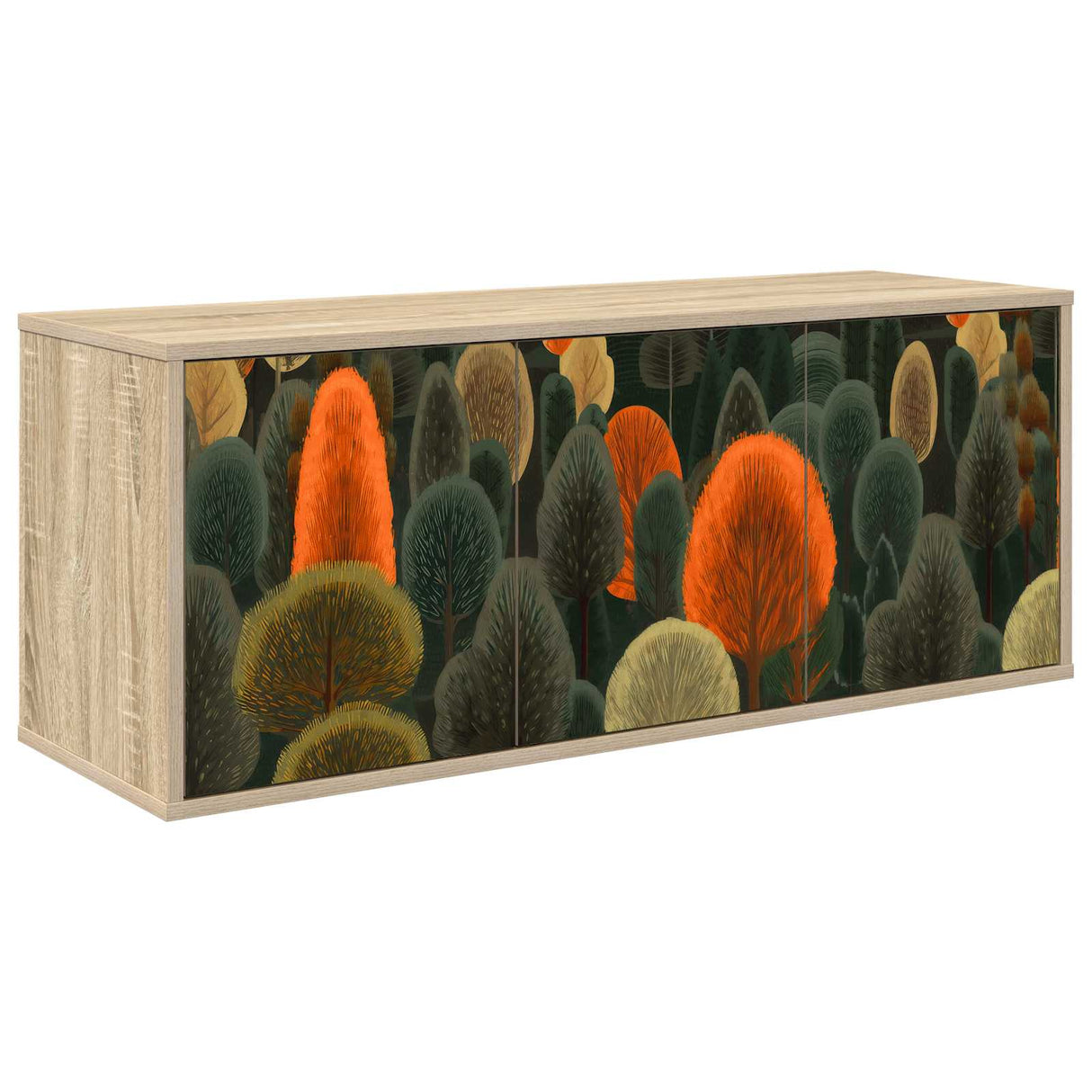 vidaXL Wand gemonteerd TV Kast RHENEN 102 x 33 x 40 cm Sonoma Eiken