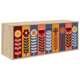 vidaXL Wand gemonteerd TV Kast RHENEN 102 x 33 x 40 cm Sonoma Eiken