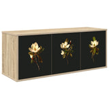 vidaXL Wand gemonteerd TV Kast RHENEN 102 x 33 x 40 cm Sonoma Eiken