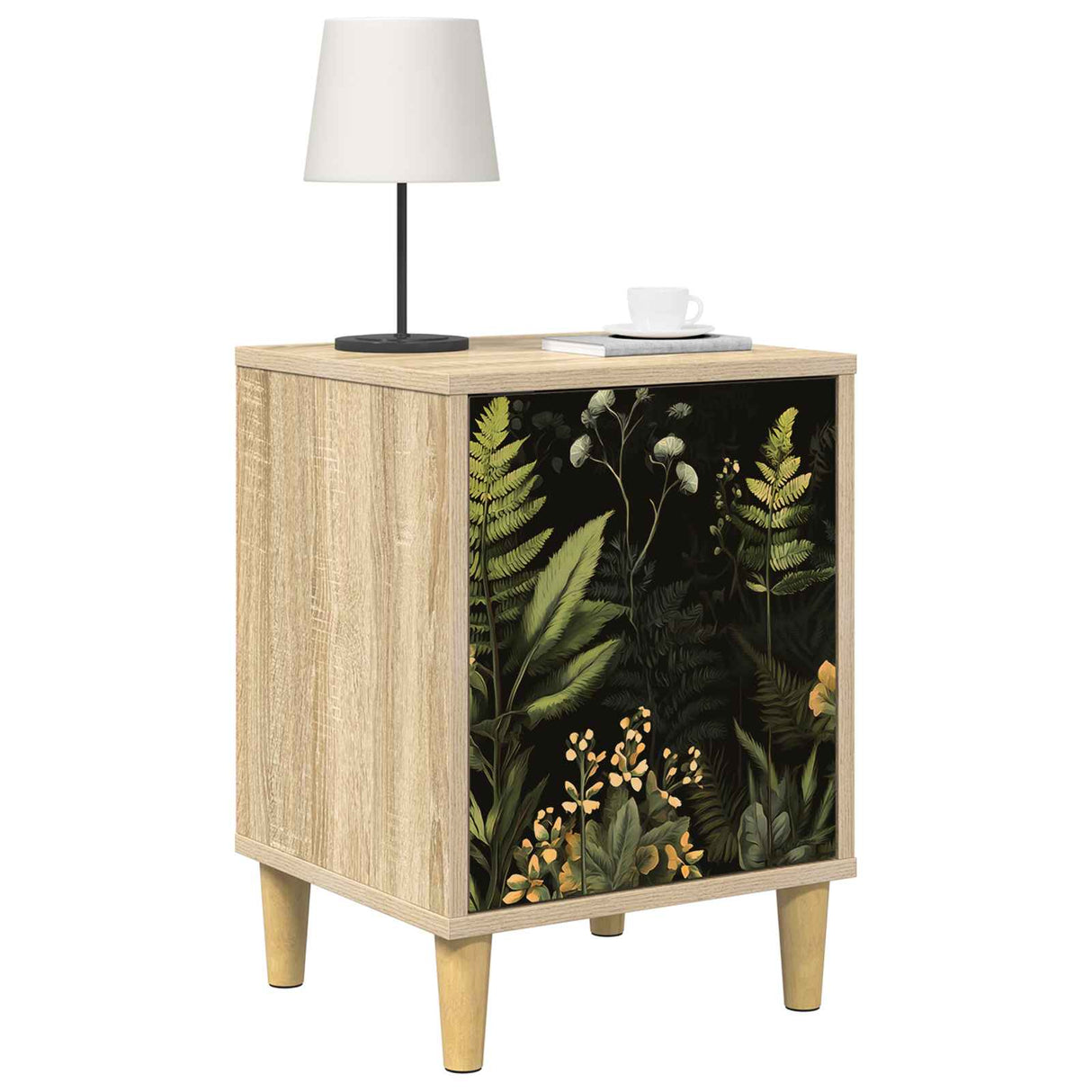 vidaXL Bedside Cabinet RHENEN Sonoma Oak 36 x 33 x 50 cm Engineered Wood