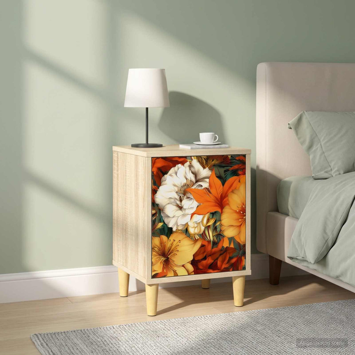 vidaXL Bedside Cabinet RHENEN Sonoma Oak 36 x 33 x 50 cm Engineered Wood