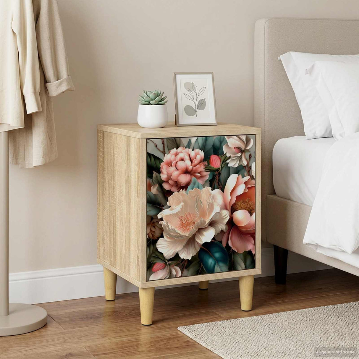 vidaXL Bedside Cabinet RHENEN Sonoma Oak 36 x 33 x 50 cm Engineered Wood