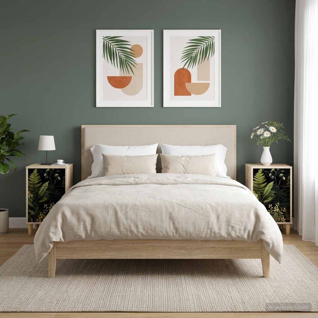 vidaXL Nachtkastje RHENEN Sonoma Eiken 36 x 33 x 60 cm Bewerkt hout