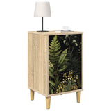 vidaXL Nachtkastje RHENEN Sonoma Eiken 36 x 33 x 60 cm Bewerkt hout