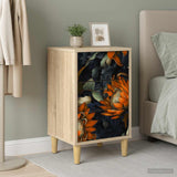 vidaXL Nachtkastje RHENEN Sonoma Eiken 36 x 33 x 60 cm Bewerkt hout