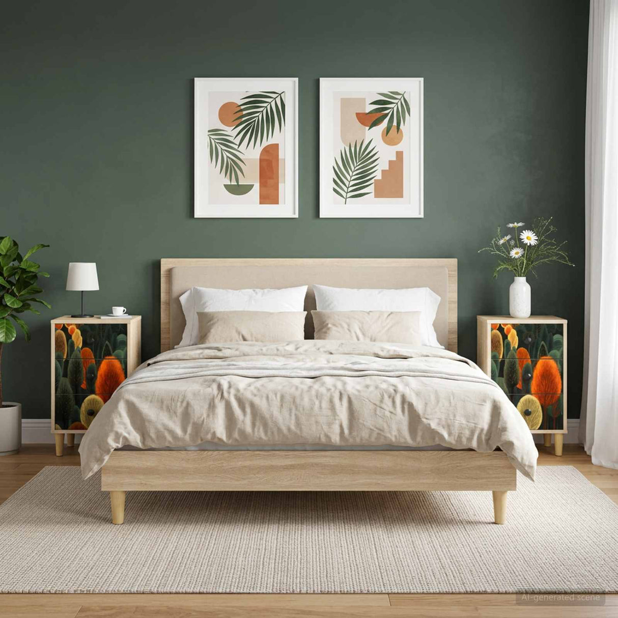 vidaXL Nachtkastje RHENEN Sonoma Eiken 36 x 33 x 60 cm Bewerkt hout