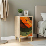 vidaXL Nachtkastje RHENEN Sonoma Eiken 36 x 33 x 60 cm Bewerkt hout