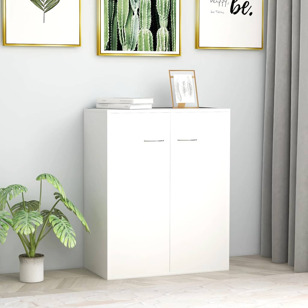 vidaXL Dressoir 60x30x75 cm bewerkt hout wit