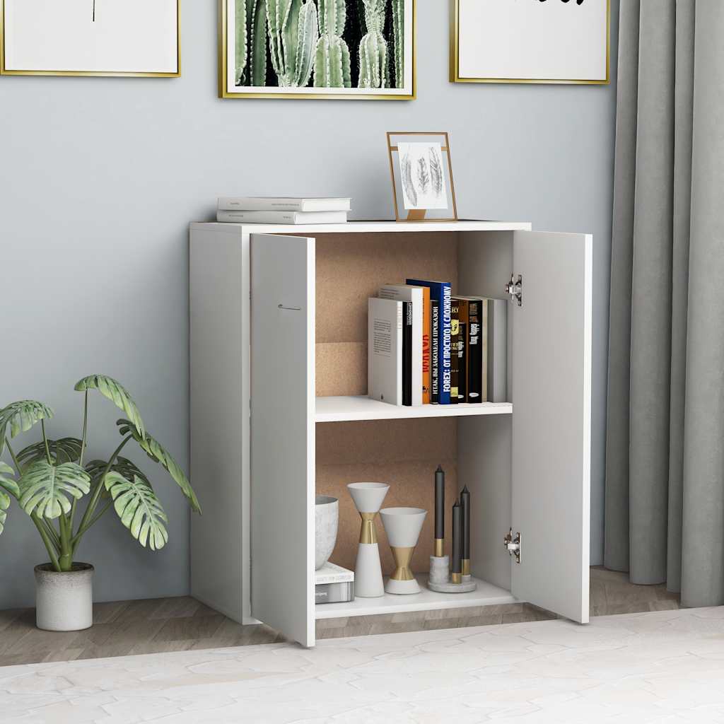 vidaXL Dressoir 60x30x75 cm bewerkt hout wit