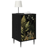 vidaXL Nightstand RHENEN Black oak 36 x 33 x 61 cm Engineered wood