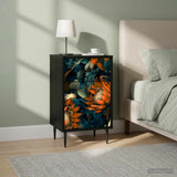 vidaXL Nightstand RHENEN Black oak 36 x 33 x 61 cm Engineered wood