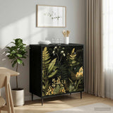 vidaXL Ladekast RHENEN Tropisch jungleprint 66 x 36,5 x 76 cm