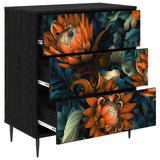 vidaXL Ladekast RHENEN Tropisch jungleprint 66 x 36,5 x 76 cm