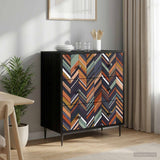 vidaXL Ladekast RHENEN Tropisch jungleprint 66 x 36,5 x 76 cm