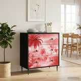 vidaXL Ladekast RHENEN Tropisch jungleprint 66 x 36,5 x 76 cm
