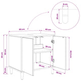 vidaXL Badkamerkast RHENEN Sonoma 60 x 40 x 60 cm Bewerkt hout