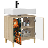 vidaXL Badkamerkast RHENEN Sonoma 60 x 40 x 60 cm Bewerkt hout