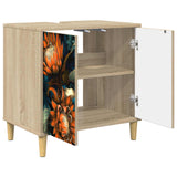 vidaXL Badkamerkast RHENEN Sonoma 60 x 40 x 60 cm Bewerkt hout