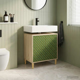 vidaXL Badkamerkast RHENEN Sonoma 60 x 40 x 60 cm Bewerkt hout