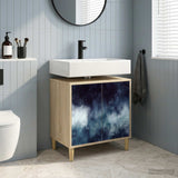vidaXL Badkamerkast RHENEN Sonoma 60 x 40 x 60 cm Bewerkt hout