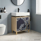 vidaXL Badkamerkast RHENEN Sonoma 60 x 40 x 60 cm Bewerkt hout