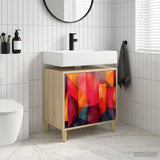vidaXL Badkamerkast RHENEN Sonoma 60 x 40 x 60 cm Bewerkt hout