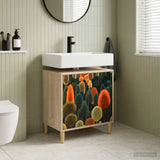 vidaXL Badkamerkast RHENEN Sonoma 60 x 40 x 60 cm Bewerkt hout