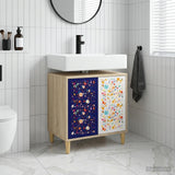 vidaXL Badkamerkast RHENEN Sonoma 60 x 40 x 60 cm Bewerkt hout