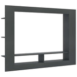 vidaXL Tv-meubel 152x22x113 cm bewerkt hout hoogglans zwart