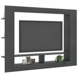 vidaXL Tv-meubel 152x22x113 cm bewerkt hout hoogglans zwart