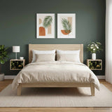 vidaXL Wandkastje voor Bed RHENEN Sonoma Eiken 36 x 33 x 25 cm