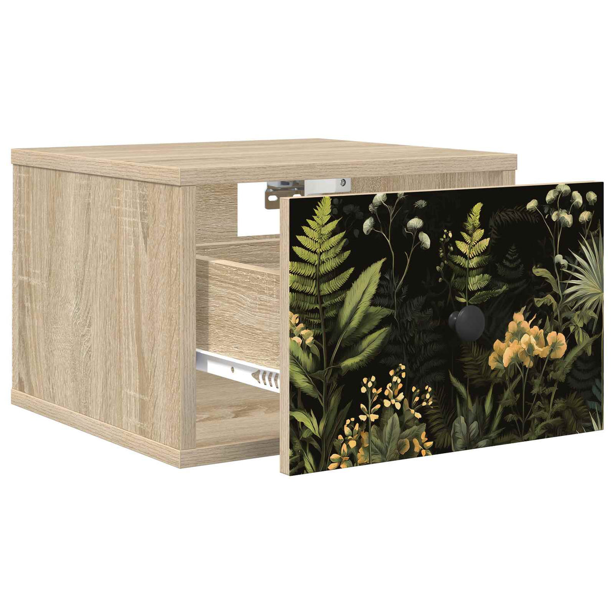vidaXL Wandkastje voor Bed RHENEN Sonoma Eiken 36 x 33 x 25 cm