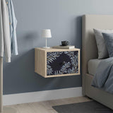 vidaXL Wandkastje voor Bed RHENEN Sonoma Eiken 36 x 33 x 25 cm