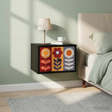 vidaXL Wandkastje voor Bed RHENEN Sonoma Eiken 36 x 33 x 25 cm