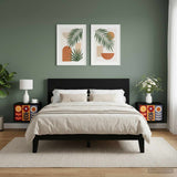 vidaXL Wandkastje voor Bed RHENEN Sonoma Eiken 36 x 33 x 25 cm