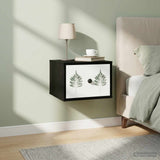 vidaXL Wandkastje voor Bed RHENEN Sonoma Eiken 36 x 33 x 25 cm