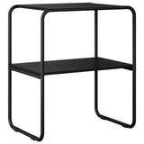 vidaXL Wall-Mounted Table Black Oak 60x42.5x70 cm Engineered Wood