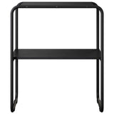 vidaXL Wall-Mounted Table Black Oak 60x42.5x70 cm Engineered Wood