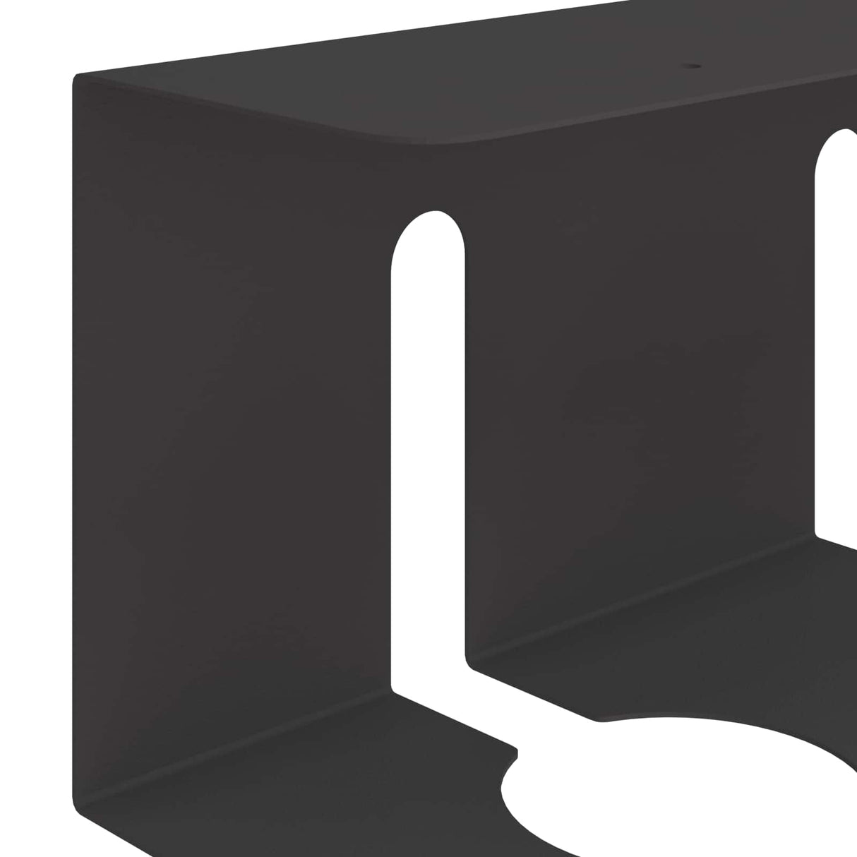 vidaXL Kabelgoot voor onder bureau 2 st Antracietkleurig
