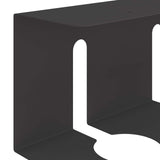vidaXL Kabelgoot voor onder bureau 2 st Antracietkleurig