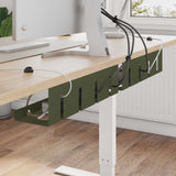 vidaXL Kabelgoot voor onder bureau 2 st Antracietkleurig