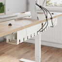 vidaXL Kabelgoot voor onder bureau 2 st Antracietkleurig